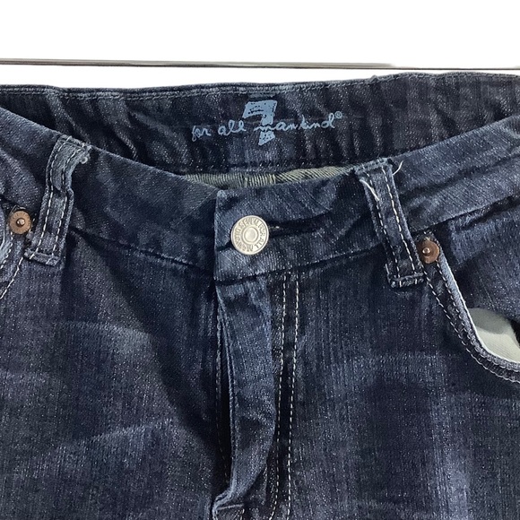 7 for all mankind straight leg woman”s jeans dark wash size 28 - Picture 2 of 5